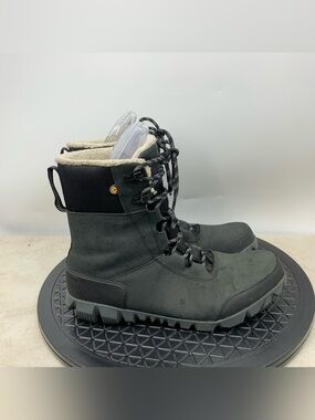 BOGS Arcata Urban‎ Leather Tall Boots Women Size 10 Shoes Black Lined Waterproof